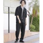 amzen стрейч джерси CPO рубашка & широкий конические брюки выставить верх и низ в комплекте 