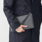 ショッピングクラッチバッグ SHIPS: スマート レザー クラッチバッグ