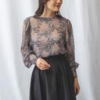 ペイズリープリントシフォンバックボ...