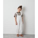 ピュアコットンショルダーフリルハイウエストパンツ