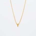 K18 イエローゴールド イニシャル ネックレス（Y）