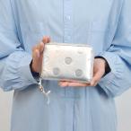 ショッピング本革 【本革 レザー】 ペルケ perche / ドット型押しラウンドパームフィット財布