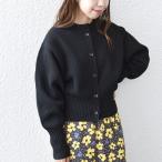 SHIPS any: パターン コンパクト ショート ニット カーディガン