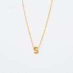 ショッピングイニシャル K18 イエローゴールド イニシャル ネックレス（S）