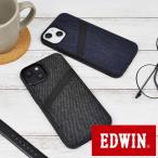 [iPhone 14/13]EDWIN [ задняя сторона кейс / over линия Denim ]