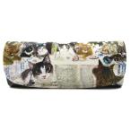 ショッピングマンハッタナーズ 【マンハッタナーズ】メガネケース　「猫たちの最後の晩餐」