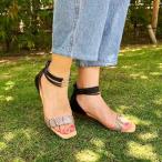 ショッピングウエッジ ウエッジヒールアンクルストラップサンダル