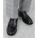 本革 タッセルローファー