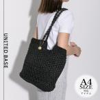 ショッピングnixon 【A4対応】チャーム付き 手編み かご トートバッグ