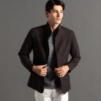 ドビーツイルプリント スタンドカラーブルゾン