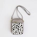 COOCO（クーコ）ホースヘア×シュリンクレザー縦型ショルダーバッグ