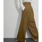 ショッピングサステナブル商品 【サステナブル】2タックワイドスラックス