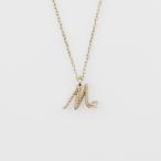 ショッピングイニシャル 《WEB限定》イニシャルM／K10ダイヤモンドネックレス