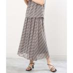 【小さいサイズ】チェック柄シフォンロング