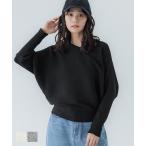 ドルマンスリーブVネックニット 全10色