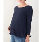 piling put on manner georgette blouse 
