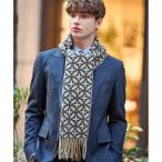 オーバーラップサークル カシミヤ100マフラー