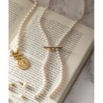 【VERY掲載】クリップ パール ラリエット ネックレス