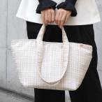 ショッピングnixon ダブルハンドル ツイードトートバッグ