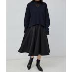 【雑誌掲載】スラブツイードフレアスカート【セットアップ対応】