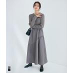 ショッピングcoca エンボスニットドッキングワンピース 全2色