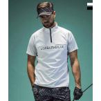 LUXEAKMPLUS Golf распределение цвета половина Zip короткий рукав mok шея футболка 
