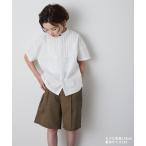 センターシームハーフパンツ（リネン混）