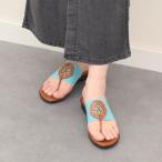 ITALIAN SHOEMAKERS◆2.5cmヒール◆エラスティックベルトトングサンダル