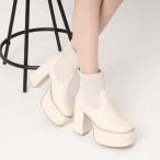 ショッピングニットブーツ 厚底ニットブーツ