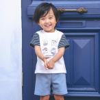  цыпленок вода . принт переключатель футболка + брюки комплект (80~90cm)