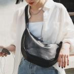 【SNS人気商品】ソフトレザーラウンドショルダーバッグ〈UNISEX〉(CE-1326)