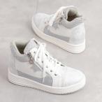 ショッピング星 【新色追加】星モチーフ　インヒール厚底ハイカットスニーカー