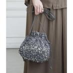 ショッピングスパンコール スパンコール巾着ショルダーバッグ