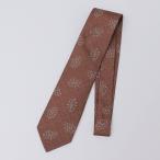 ショッピングLuxury SHIPS: LUXURY シルク リーフモチーフ プリント ネクタイ