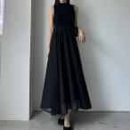Louere　ボトルネックニットドッキングワンピース【ペチスカートセット】