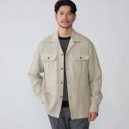 ショッピングリネン SHIPS: リネン ウール オーバーシャツ