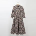 リバティペーズリー長袖ワンピース