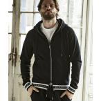 1PIU1UGUALE3 RELAX ラインストーンジップロゴパーカー