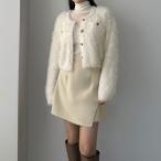 Louere　インナーパンツ付ラップ風ミニスカート