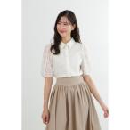 フェザーチュールスリーブブラウス