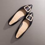 ショッピングパンプス 卑弥呼のWEB限定デザイン◇【本革】バックルデザインローヒールパンプス/640004