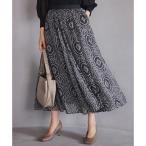 オーナメントプリント ギャザースカート