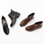 ショッピングヒール NEW！【晴雨兼用】サイドゴアショートブーツ(3.0cmヒール)[19.5~27cm]