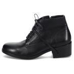 ハイヒール ラウンドトゥ レースアップブーツ