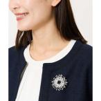 ビジューサークルブローチ