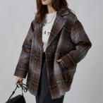 [ длинный погреб ] двойной половина бушлат 