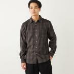 SHIPS Colors:〈洗濯機可能〉プリント ネル シャツ