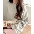 ハンドメイド風刺繍に釘付け。前後