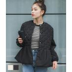 パール キルティング ティアード ブルゾン 全2色