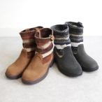 ショッピングミネトンカ ニット×スエードショートブーツ JOLI